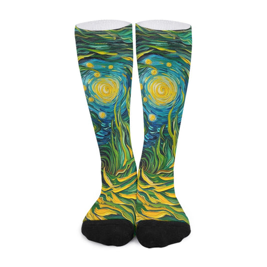 “Vincent Through the Seagrass” Unisex Long Socks