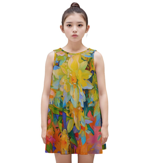 “Summer Daze” Sleeveless Dress | 180GSM Cotton