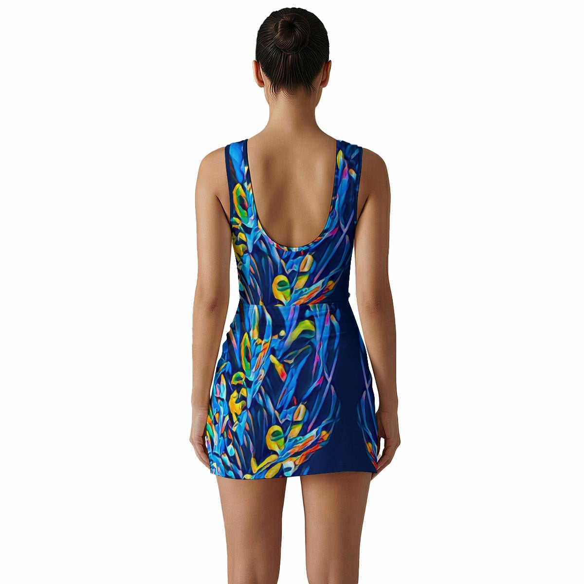 “Florina” Women's Sleeveless Bodysuit Dress