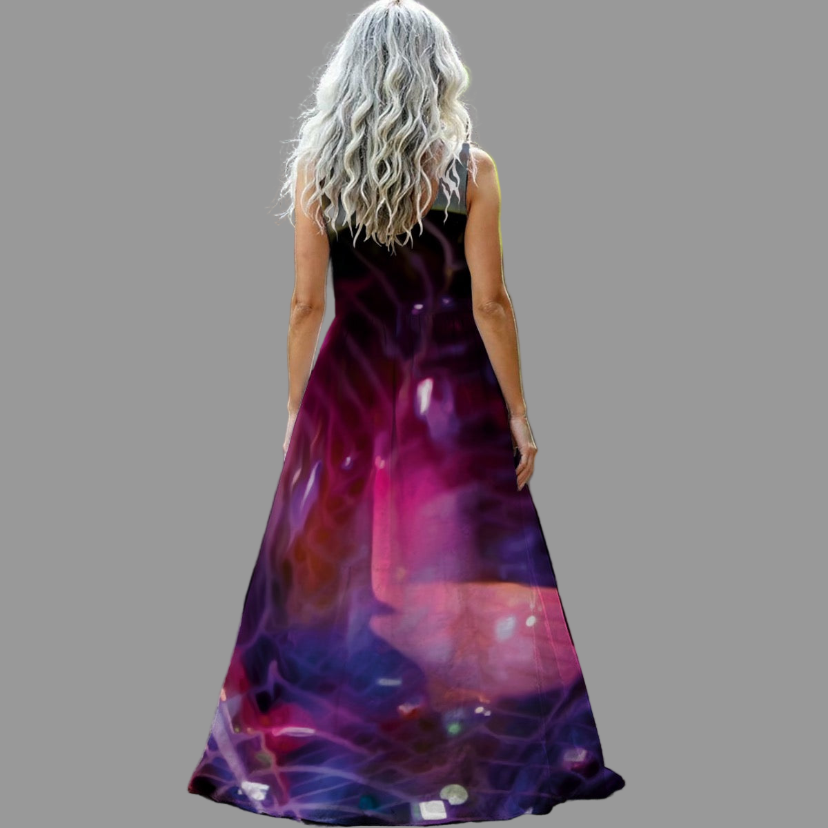 “Glass Dome” Women’s Sleeveless Maxi Dress