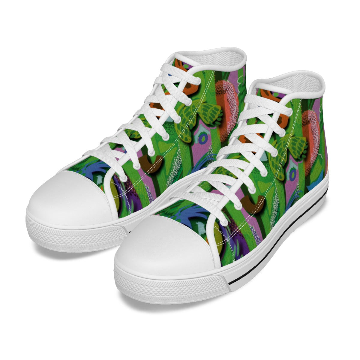 Labyrinth Green: Kid's Canvas Shoes