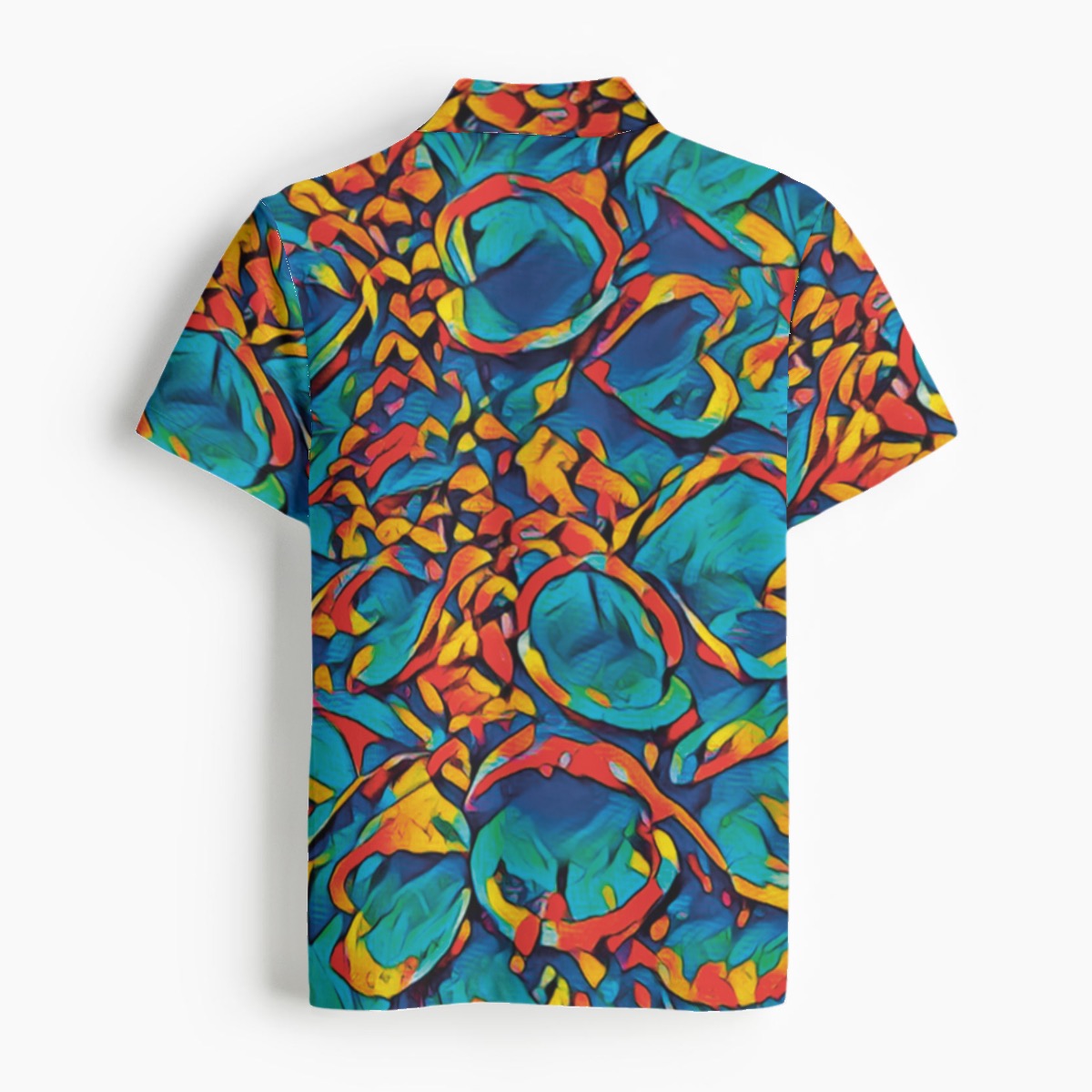 All-Over Print Men's Polo Collar Jersey