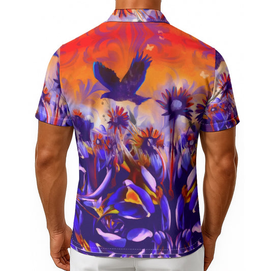 “Sunset Flight” Men's Hawaiian Shirt