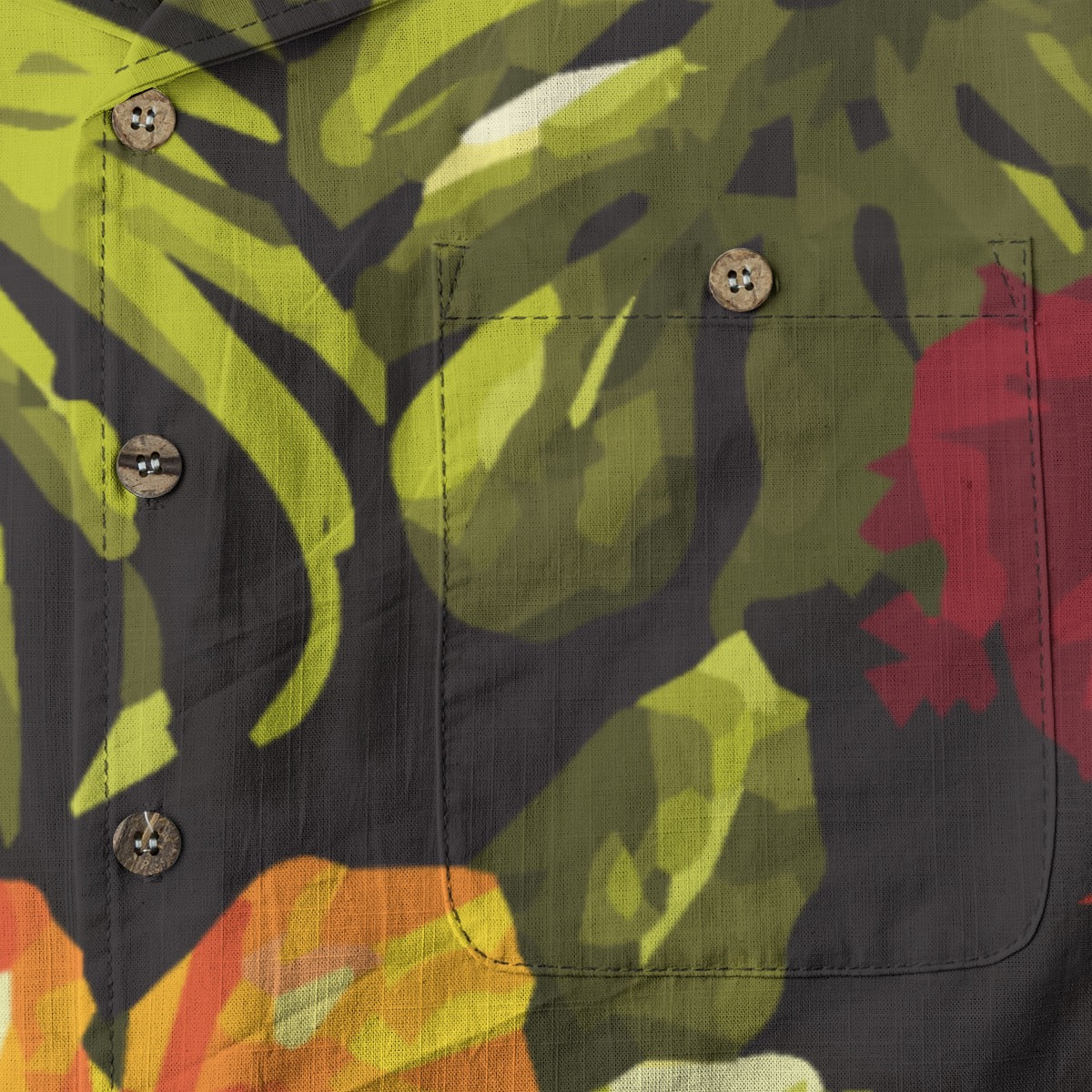 “Hibiscus” Men's Casual Hawaiian Short Sleeve Shirt