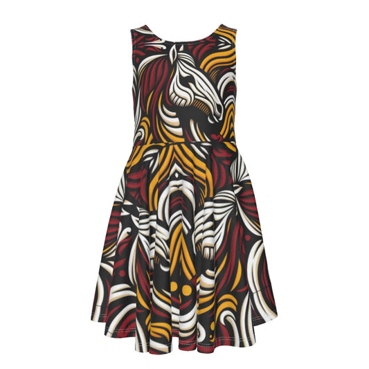 “Bronco” Kid's Sleeveless Vest Dress