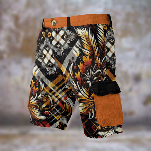 “Tartan 25 V1” Men's Cargo Shorts