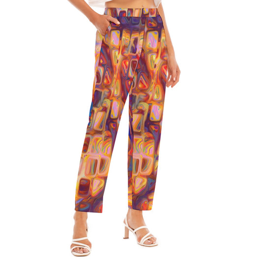 “Gemstones” Women's Loose Straight-leg Pants