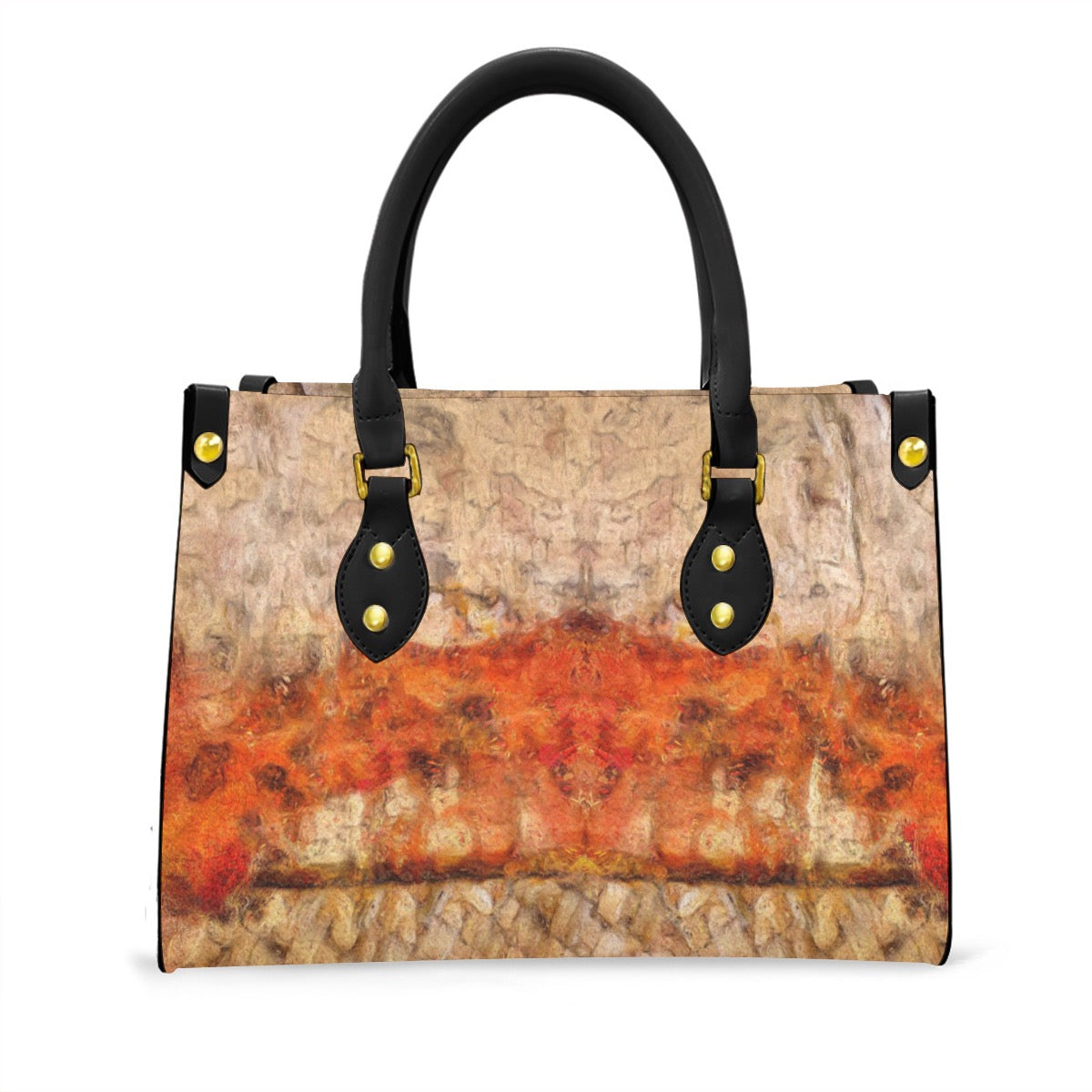 “Pacifica” Women's Tote Bag With Black Handle