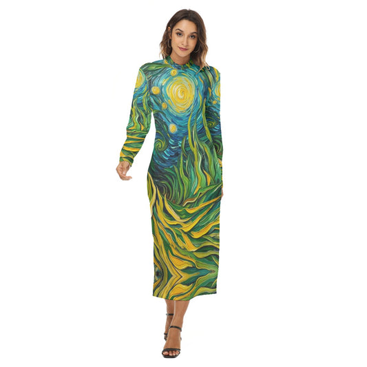 “Vincent Through the Seagrass” Women's Hip Dress