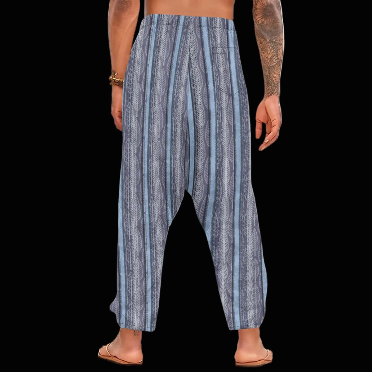 “Lightfall Feathers” Men’s Harem Pants