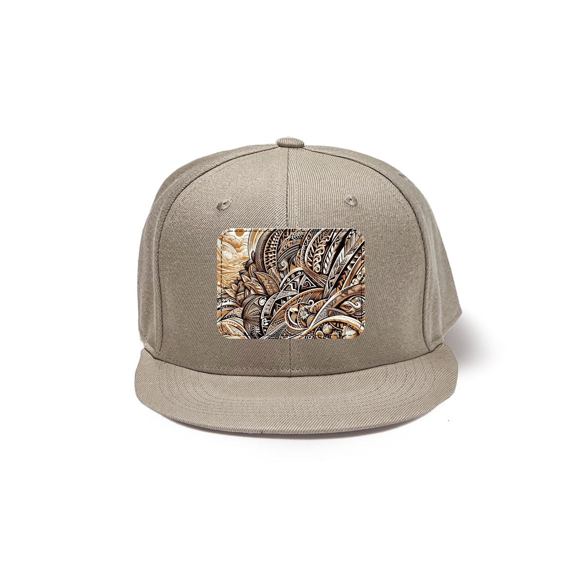 “Nesian”Snapback Hat with Metal Buckle