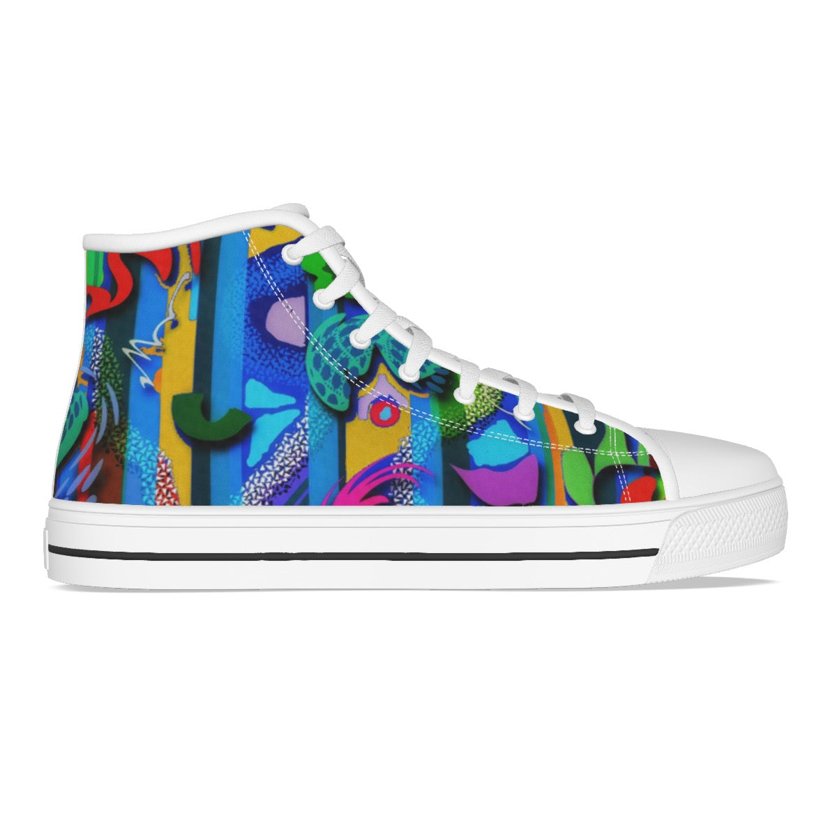 Labyrinth Blue: Kid's Canvas Shoes