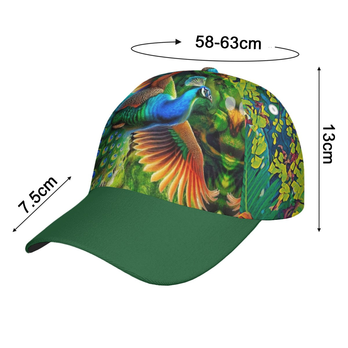 “Peacock Flight” Peaked Cap