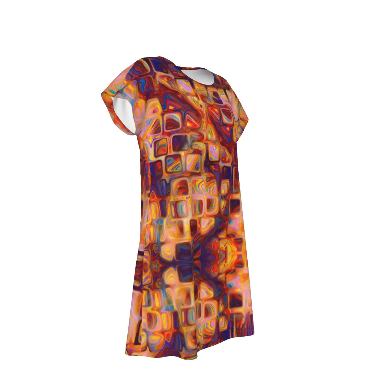 “Crystals” Women's Short Sleeve Dress