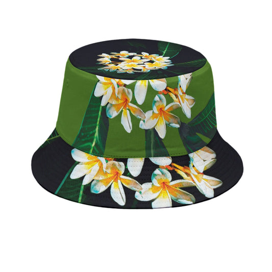 “Frangipani Black” Bucket Hat