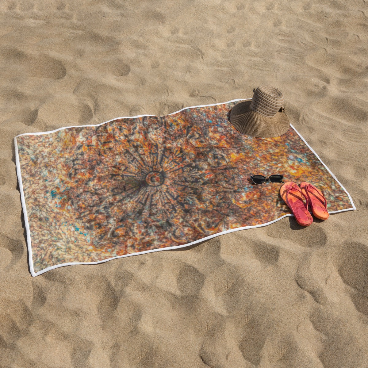 “Sand Crab” Rectangular Beach Towel