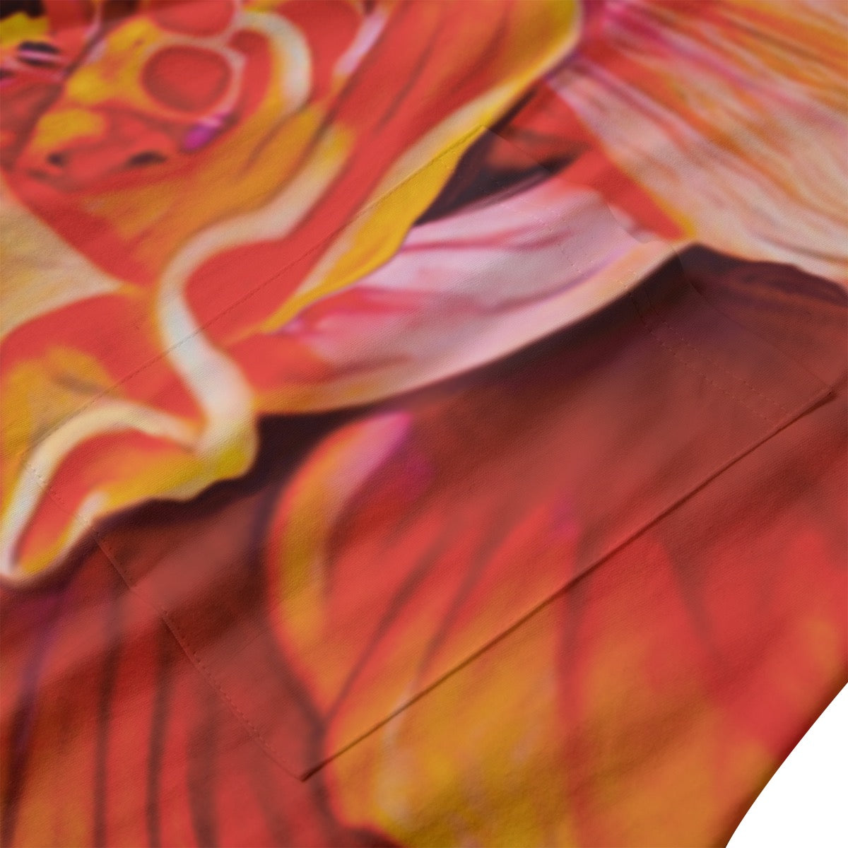 “Peach Hibiscus” Women's Dress | 180GSM Cotton