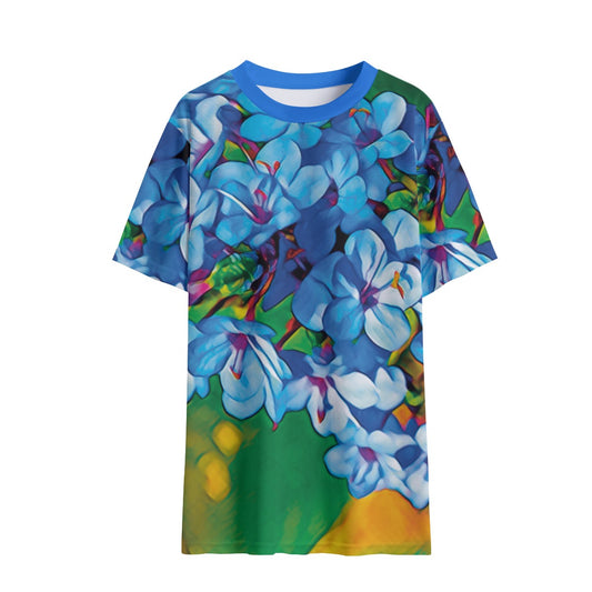 “Blue Beauties” Children's Round Neck T-Shirt|145GSM Birdseye