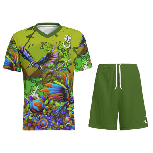 “Green Garden of Delights” Children's Sports T-Shirt Set