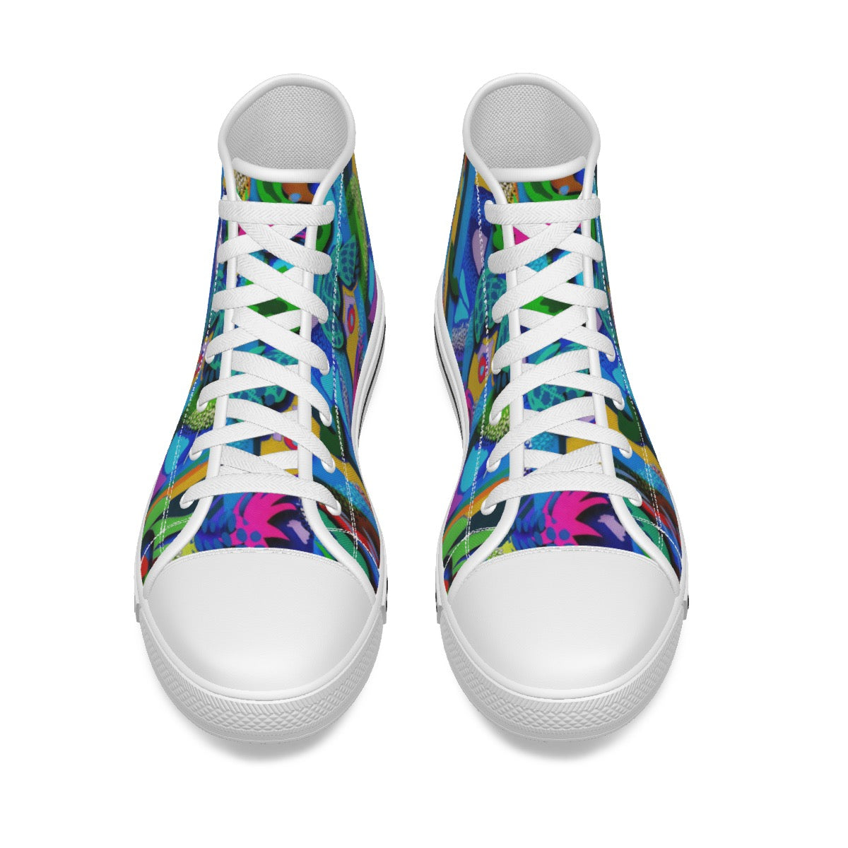 Labyrinth Blue: Kid's Canvas Shoes