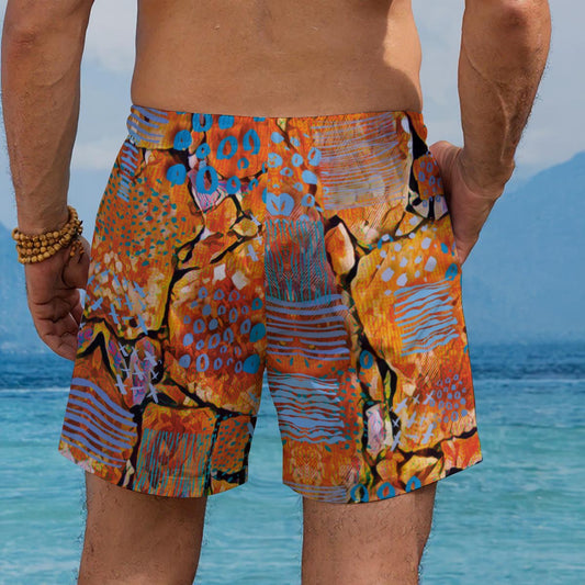 âAzure Canyonâ Men's Beach Shorts