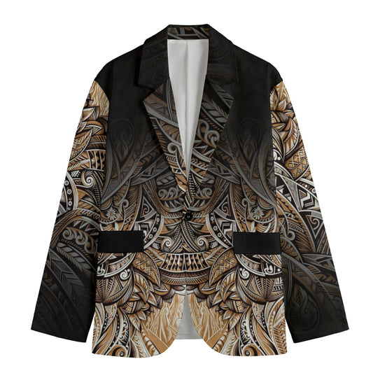 “Evening” Men's Casual Flat Lapel Collar Blazer