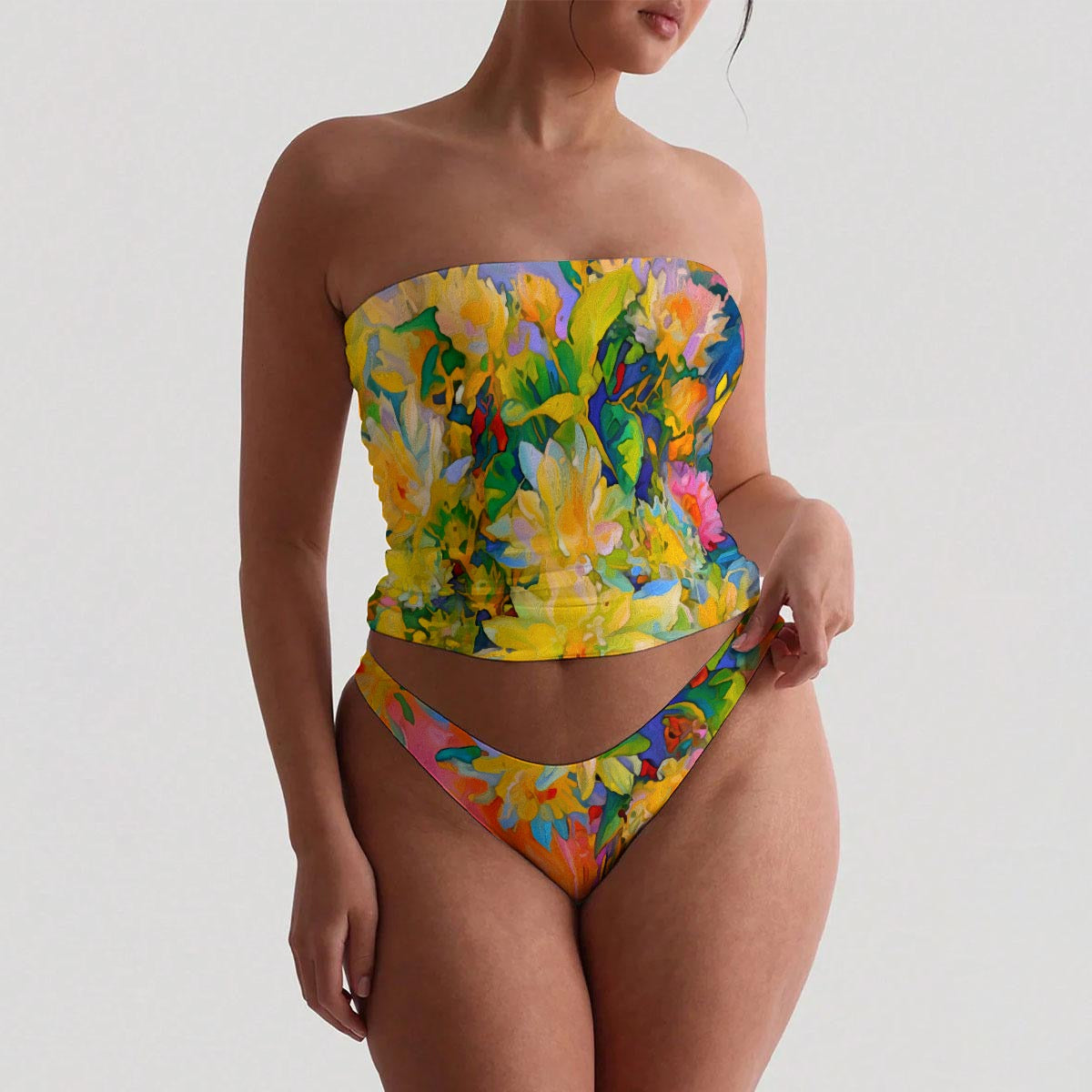 “Summer Daze” Women's Strapless Tube Top Set