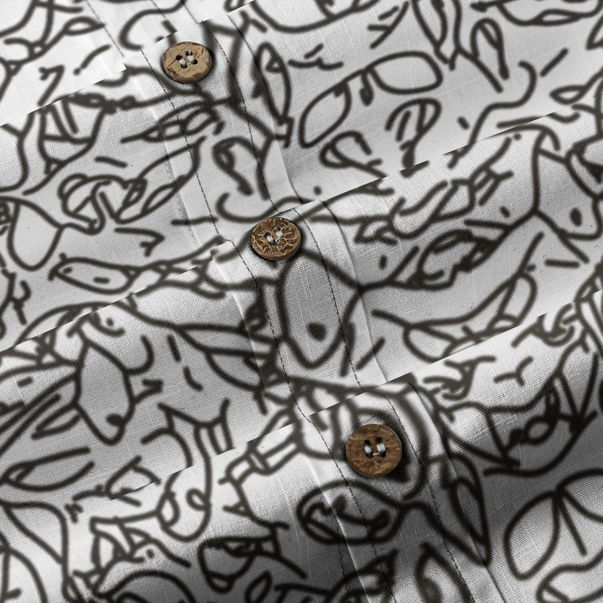 “Doodler” Men's Breathable Cotton Shirt|125GSM