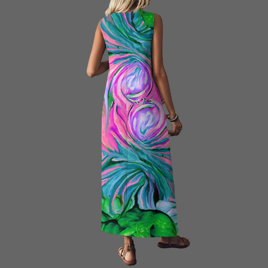 “Noosa” Women's V-Neck Long Dress