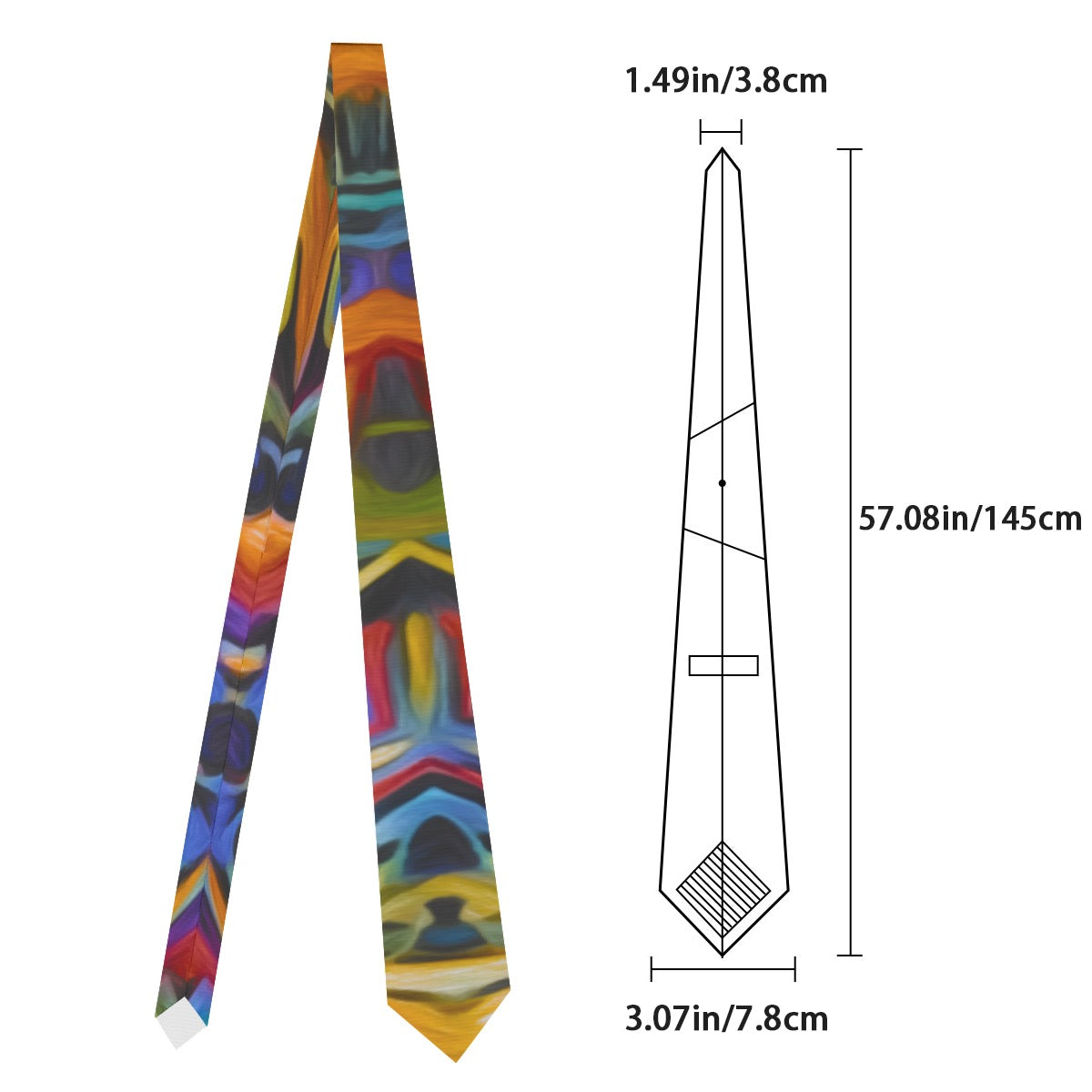 “Exotic Rhythms” Necktie
