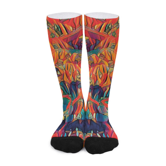 “Chromatic Fusion” Unisex Long Socks