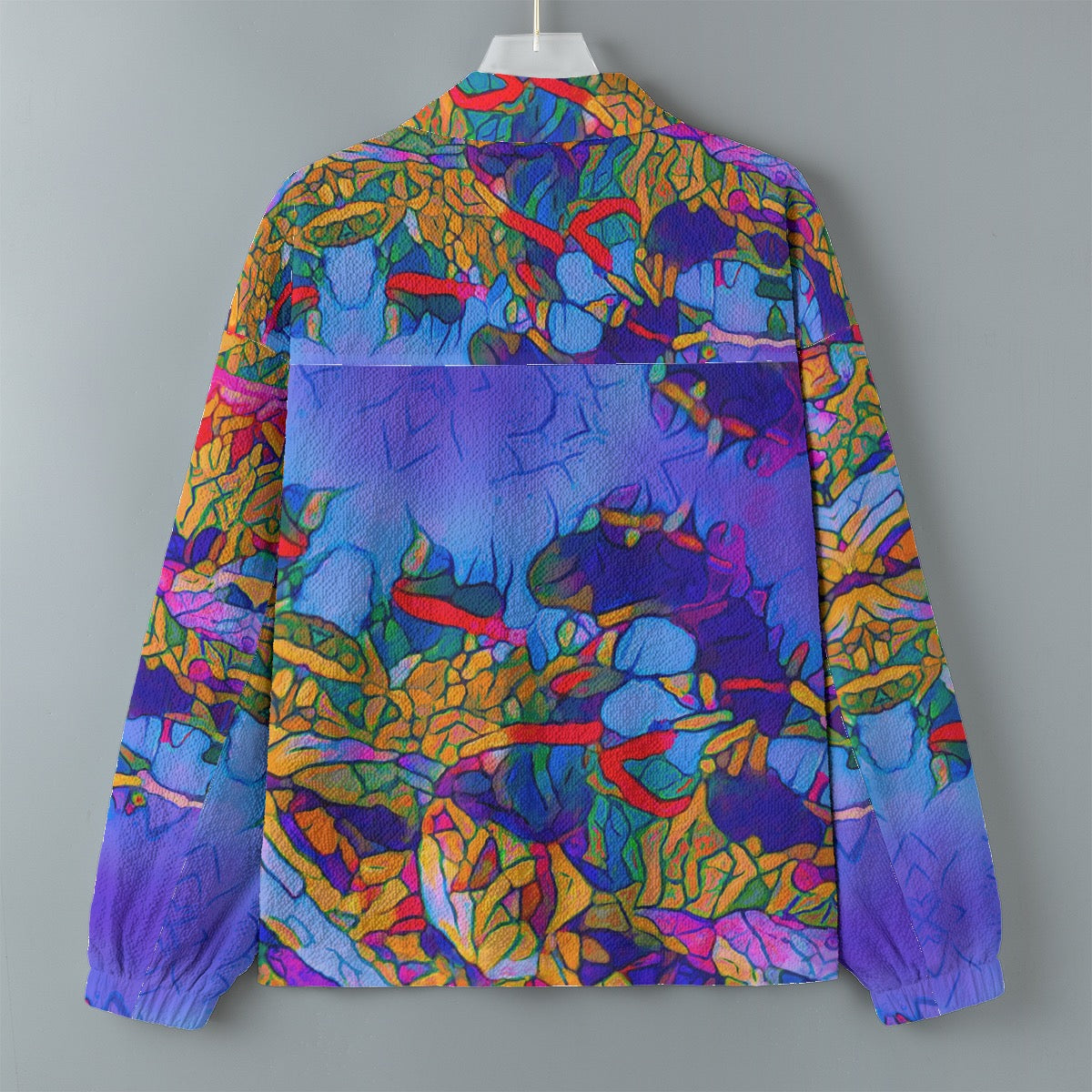 “Cerulean Spectrum” Men's Casual Lapel Jacket