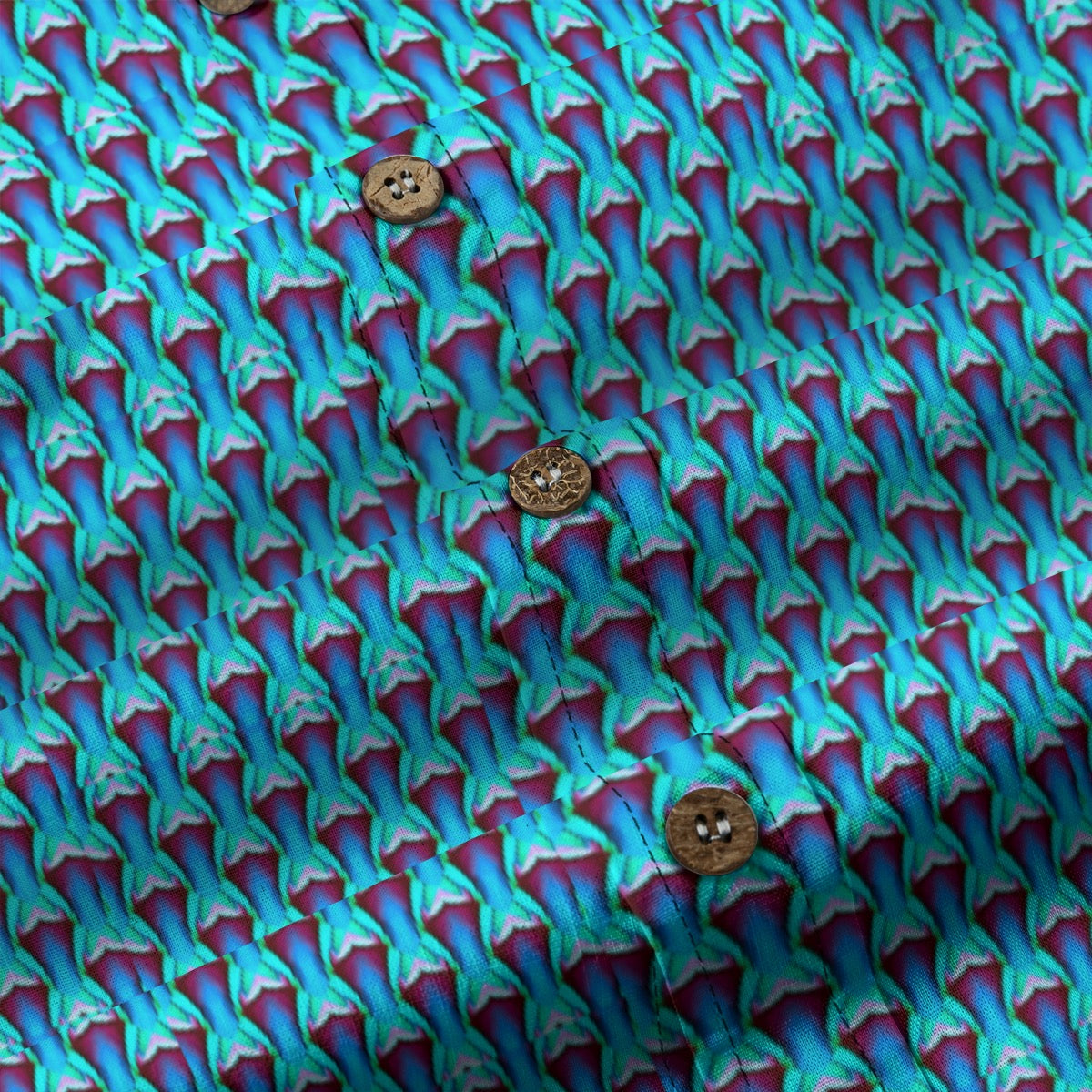 “Dragon Scale” Men's Casual Lapel Long Sleeve Shirt|125GSM Cotton