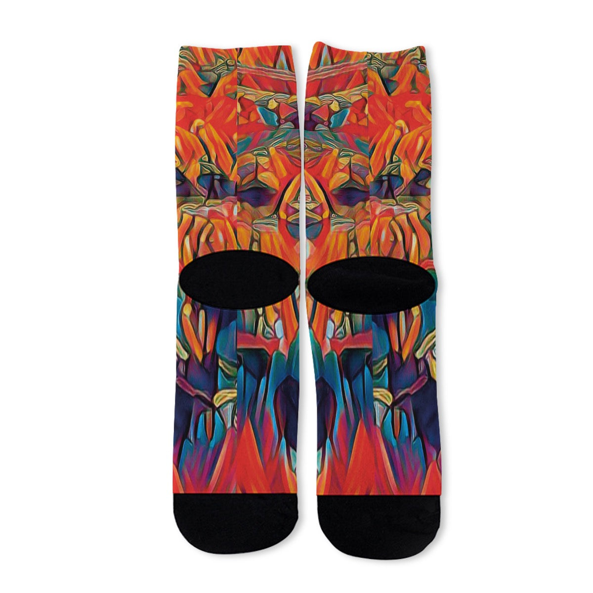 “Chromatic Fusion” Unisex Long Socks