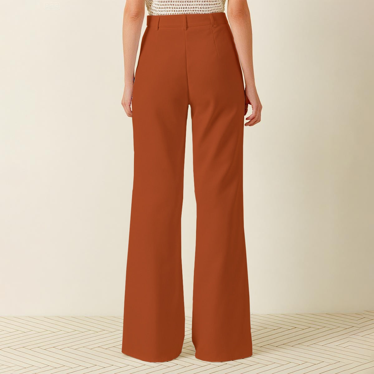 ‘Red Oxide’ Women's Wide Leg Pants