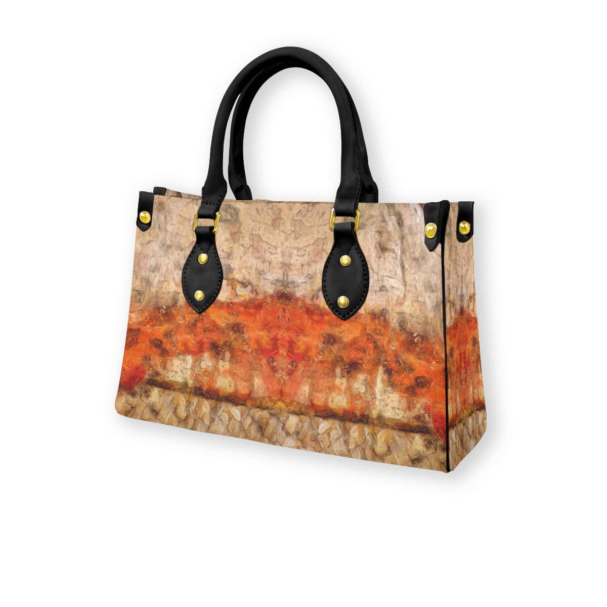 “Pacifica” Women's Tote Bag With Black Handle