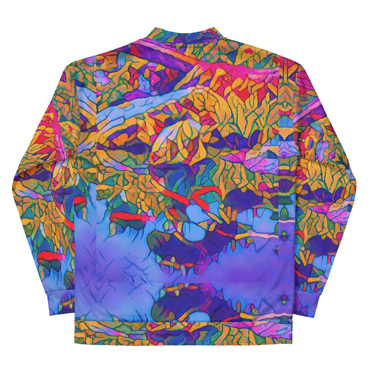 “Cerulean Spectrum” Unisex Bomber Jacket