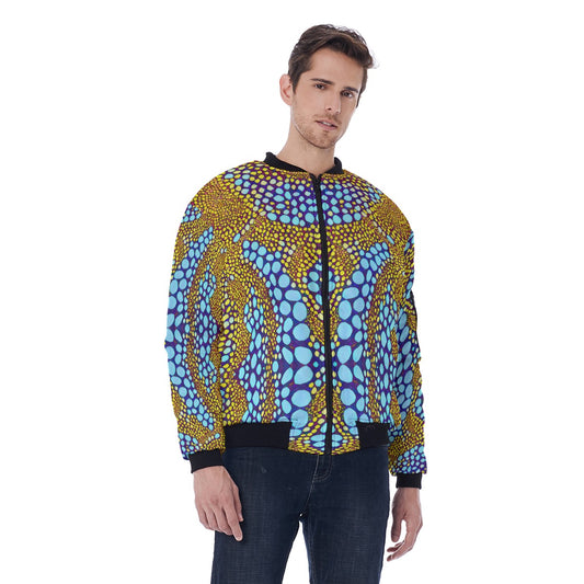 “Sunstone” Men's Bomber Jacket With Sleeve Pocket