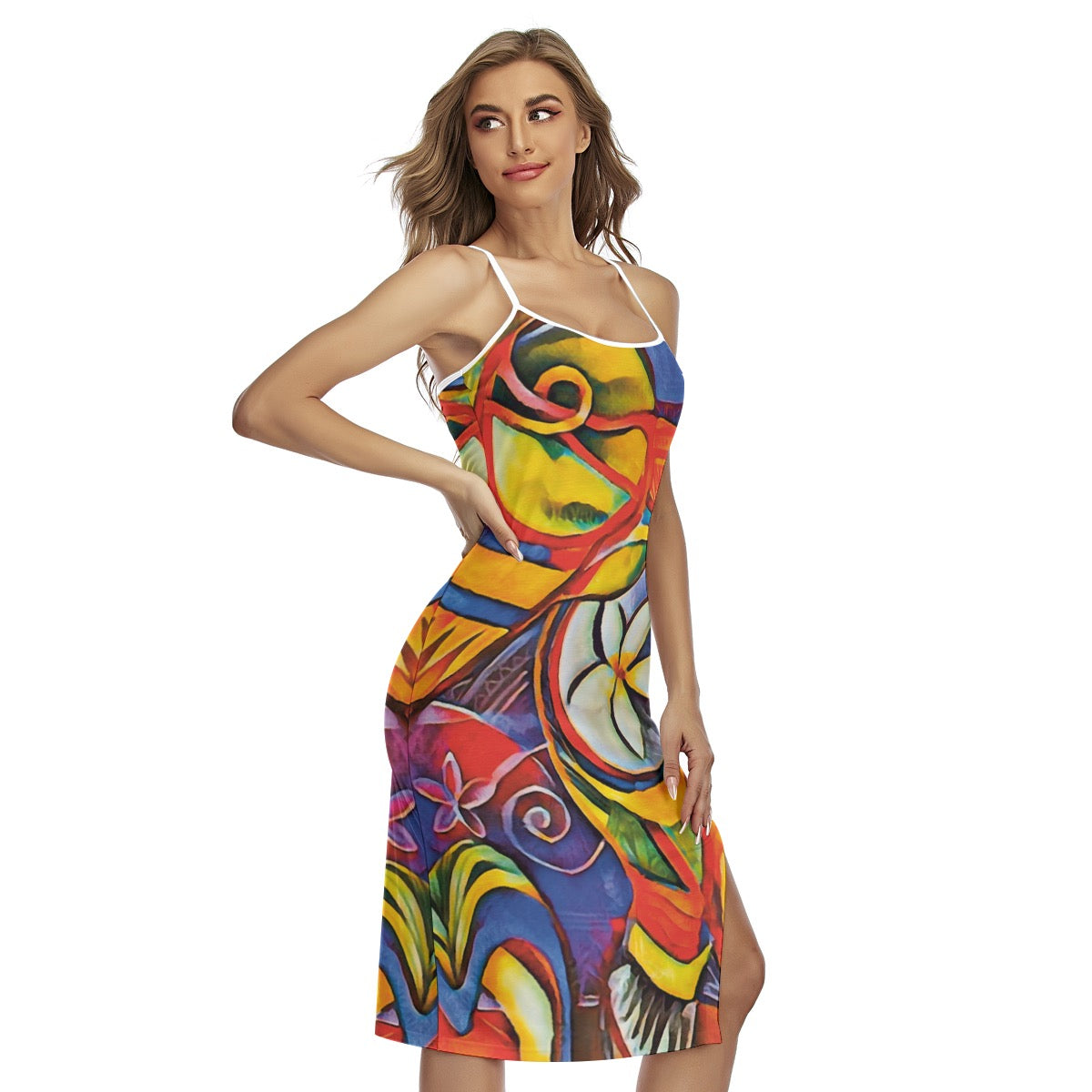 “Sassy” Women's Back Cross Cami Dress
