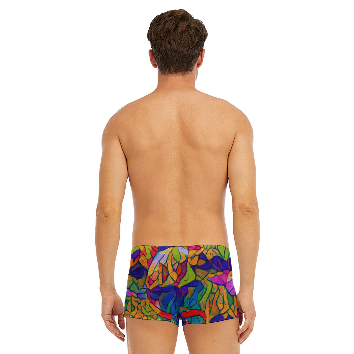 “Cerulean Spectrum” Men's Short Boxer Briefs