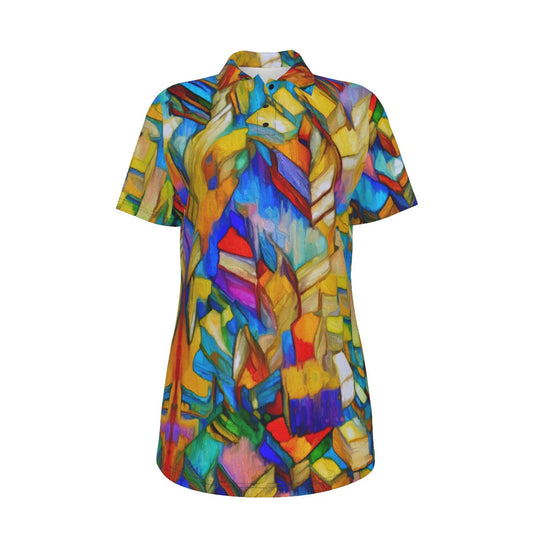 āColour Blockā Women's UV Protection POLO Shirt