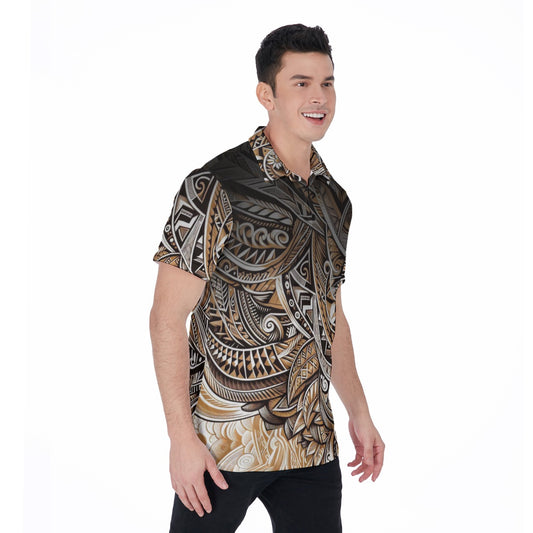 “Earthen Echoes” Men's Polo Shirt