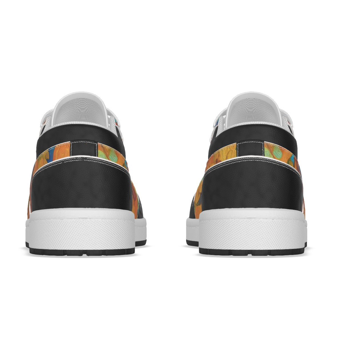 “Gilded Pathways” Men's Low State Leather Stitching Shoes