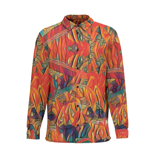 “Chromatic Fusion” Business Long Sleeve Pocket Shirt|115GSM Cotton poplin