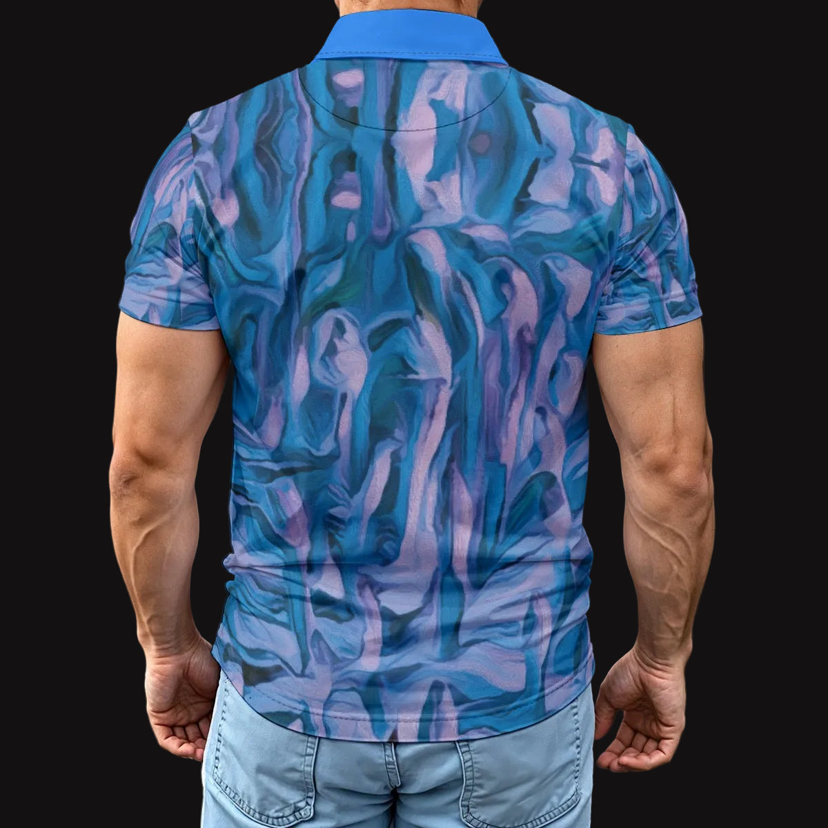 “Evening Paperbark” Men's Polo Shirt