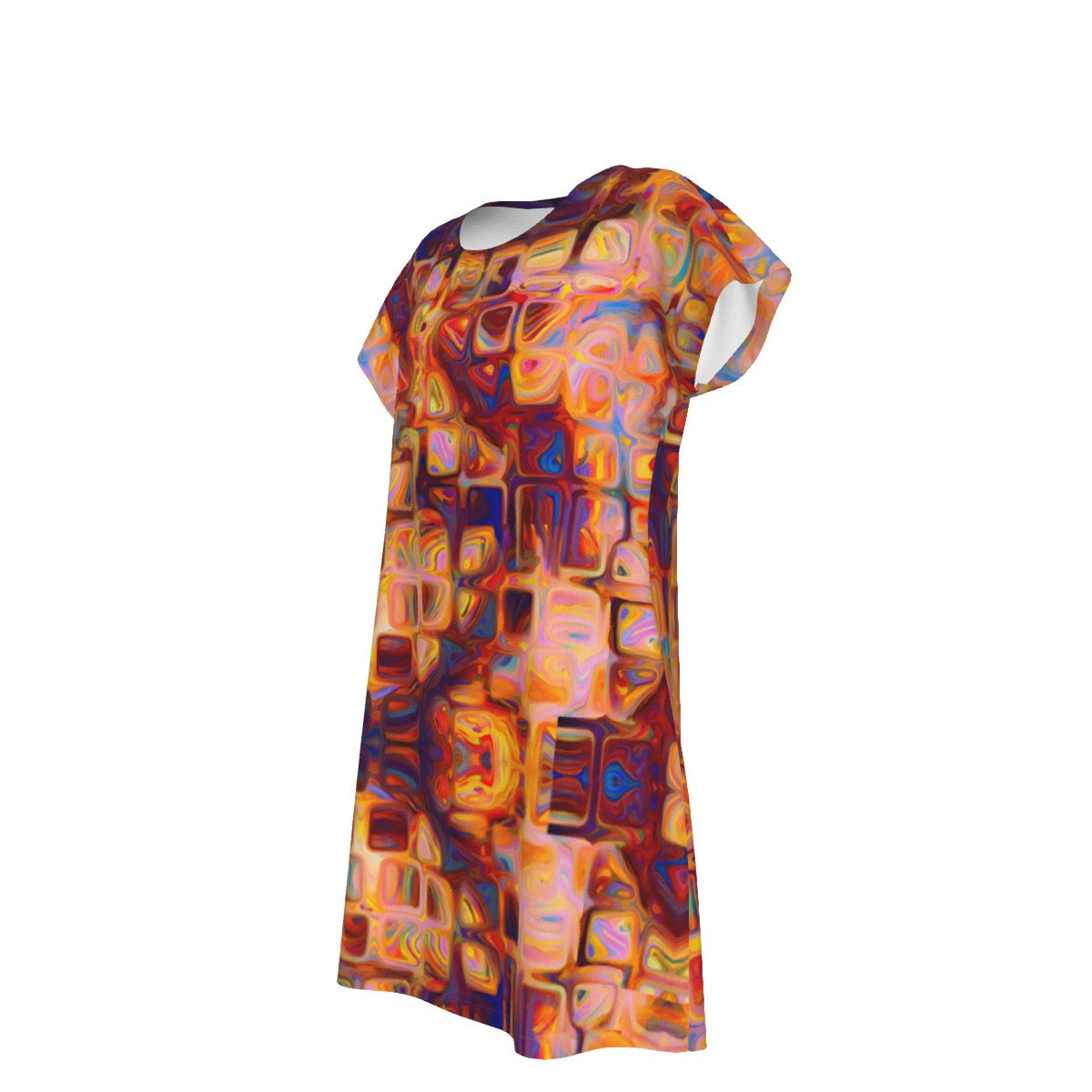 “Crystals” Women's Short Sleeve Dress