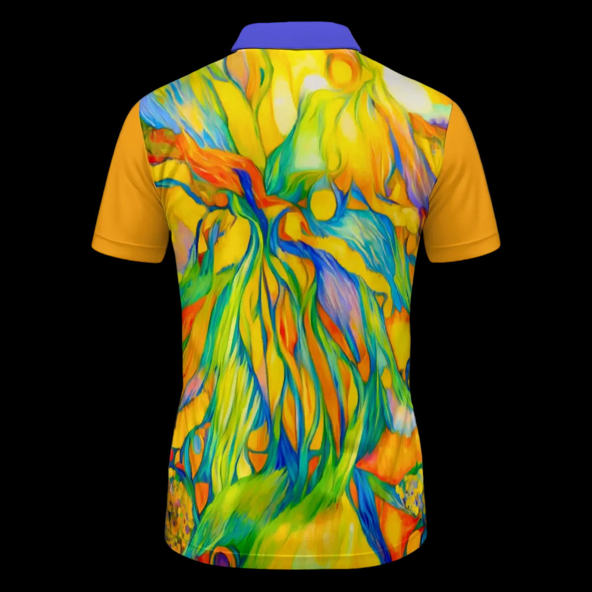 “Iridescent “ V-Neck Polo Shirt