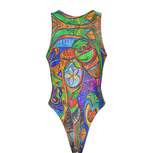 “Tropical Kaleidoscope” Women's Tank Bodysuit