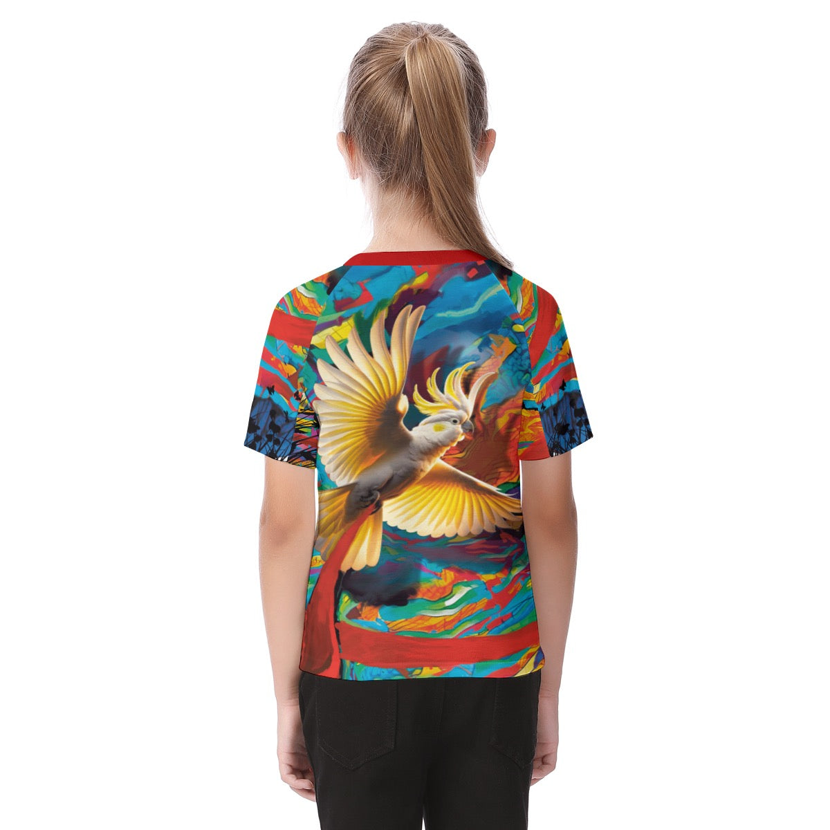 “Sulphur Crested Soaring” Kid's Raglan Sleeve T-shirt