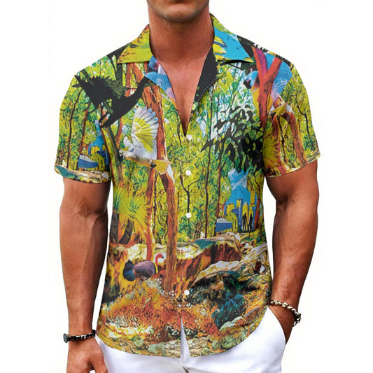 “City Bushland” Men's Hawaiian Shirt